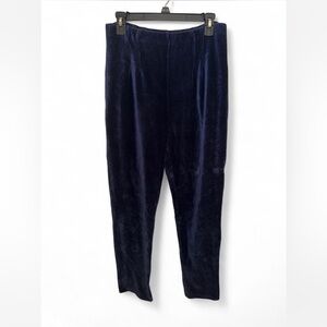 Velvet Navy Blue Pants